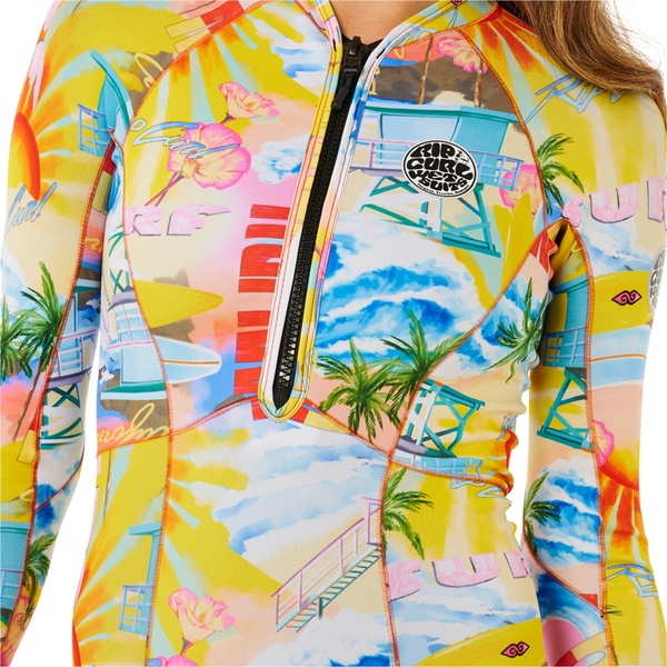 2026 Rip Curl Dames G-Bomb 1.5mm Voorkant Ritssluiting Lente Wetsuit 13PWSP - Multicolor